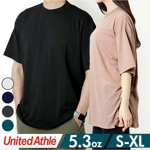 UnitedAthle ユナイテッドアスレ 半袖 Tシャツ 通販 半袖Tシャツ tシャツ 半袖tシャツ なめらか 滑らか ユニセックス 5.3オンス ポリエステル 綿 男女兼用 着心地が良い きれいめ