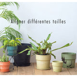 植木鉢 プラスチック おしゃれ 6号 通販 鉢カバー 6号鉢 プランター プランターカバー 植木 ポット 鉢植え アーバンプランツポット 軽量 軽い 丈夫 観葉植物 鉢 受け皿付き 底穴あり PLUS