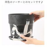 植木鉢 プラスチック おしゃれ 6号 通販 鉢カバー 6号鉢 プランター プランターカバー 植木 ポット 鉢植え アーバンプランツポット 軽量 軽い 丈夫 観葉植物 鉢 受け皿付き 底穴あり PLUS