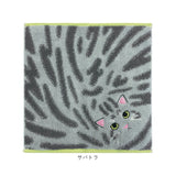 今治タオル ハンカチ 25cm×25cm 通販 日本製 プレーリードッグ UNJ-80 毛並みハンカチ タオルハンカチ ハンドタオル ハンカチタオル 猫 ねこ 刺繍 かわいい おしゃれ uchinoko