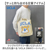 トートバッグ メンズ カジュアル 通販 UCLA ユーシーエルエー 2WAYトートバッグ ショルダーバッグ 斜め掛けバッグ 肩掛け キャンバスバッグ おしゃれ ユニセックス かわいい 通学