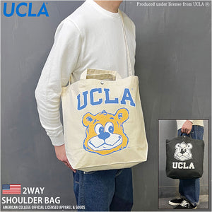 トートバッグ メンズ カジュアル 通販 UCLA ユーシーエルエー 2WAYトートバッグ ショルダーバッグ 斜め掛けバッグ 肩掛け キャンバスバッグ おしゃれ ユニセックス かわいい 通学