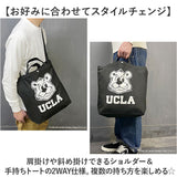 トートバッグ メンズ カジュアル 通販 UCLA ユーシーエルエー 2WAYトートバッグ ショルダーバッグ 斜め掛けバッグ 肩掛け キャンバスバッグ おしゃれ ユニセックス かわいい 通学