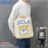 トートバッグ メンズ カジュアル 通販 UCLA ユーシーエルエー 2WAYトートバッグ ショルダーバッグ 斜め掛けバッグ 肩掛け キャンバスバッグ おしゃれ ユニセックス かわいい 通学