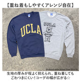 UCLA(ユーシーエルエー) トレーナー 通販 両面フ゜リント メンズ スウエット カジュアル 長袖 男女兼用 おしゃれ かわいい シンプル トップス アメカジ クルーネック 通学 ルームウェア