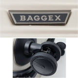 スーツケース フロントオープン 通販 キャリーケース キャリーバッグ baggex バジェックス 05-5209 メンズ sサイズ 機内持ち込み 静音 軽量 前開き tsaロック ストッパー ボトルホルダー