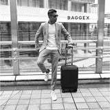 スーツケース フロントオープン 通販 キャリーケース キャリーバッグ baggex バジェックス 05-5209 メンズ sサイズ 機内持ち込み 静音 軽量 前開き tsaロック ストッパー ボトルホルダー