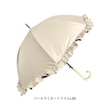 晴雨兼用傘 長傘 レディース 通販 60cm 60センチ 晴雨兼用長傘 大きい ジャンプ傘 ジャンプ ワンタッチ ワンタッチ傘 雨傘 日傘 なが傘 長がさ 遮光率100% UVカット率100％ UPF50+ 大きめ