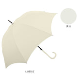 晴雨兼用 長傘 60cm 通販 ジャンプ傘 雨傘 日傘 傘 グラスファイバー アンブレラ くすみカラー UVカット 紫外線カット レディース 上品 シンプル 無地 遮光 裏側コーティング おしゃれ