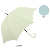 晴雨兼用 長傘 60cm 通販 ジャンプ傘 雨傘 日傘 傘 グラスファイバー アンブレラ くすみカラー UVカット 紫外線カット レディース 上品 シンプル 無地 遮光 裏側コーティング おしゃれ