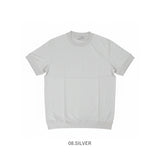 URBAN SQUARE Tシャツ 通販 半袖 メンズ オフィスカジュアル 襟高 半袖Tシャツ シンプル オフィス ビジネス インナー 無地 上品 きれいめ ジャケット専用 ストレッチ クルーネック