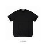 URBAN SQUARE Tシャツ 通販 半袖 メンズ オフィスカジュアル 襟高 半袖Tシャツ シンプル オフィス ビジネス インナー 無地 上品 きれいめ ジャケット専用 ストレッチ クルーネック
