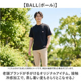 BALL シャツ 55731 通販 接触冷感 Tシャツ 半袖Tシャツ 冷感加工 メンズ ポケット付き おしゃれ 夏 カジュアル シンプル トップス ブランド ボール ワンポイント 無地 きれいめ 春 春夏