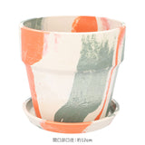 植木鉢 プラスチック お洒落 4号 通販 プランター おしゃれ 植木 鉢 ポット 花鉢 4号鉢 プラスチック製鉢 かわいい 可愛い 軽量 軽い 直径 13.5cm アーバンプランツポット ４号 マーブル