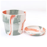 植木鉢 プラスチック お洒落 4号 通販 プランター おしゃれ 植木 鉢 ポット 花鉢 4号鉢 プラスチック製鉢 かわいい 可愛い 軽量 軽い 直径 13.5cm アーバンプランツポット ４号 マーブル