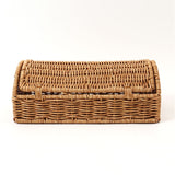 UTILE 洗えるバスケット ふた付き プラスチック 通販 バスケット かご カゴ 籠 蓋付き 蓋つき ふたつき おしゃれ 見せない収納 卓上収納 ナチュラル 北欧 オシャレ シンプル PPラタン