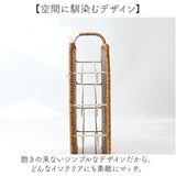 UTILE ユティル ストッカー ラップ 通販 ラップストッカー 収納かご 持ち手 持ち手付き 整理ケース 収納ボックス 縦型 スリム キッチン収納 洗える 収納 キッチン ナチュラル