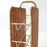 UTILE ユティル ストッカー ラップ 通販 ラップストッカー 収納かご 持ち手 持ち手付き 整理ケース 収納ボックス 縦型 スリム キッチン収納 洗える 収納 キッチン ナチュラル