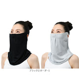 フェイスカバー UVカット 2枚組 通販 フィットスタイル Fit Style フェイス カバー UV 接触冷感 レディース UV-399 メッシュ付き UPF50+ 顔 日焼け対策 デコルテ うなじ 首 自転車