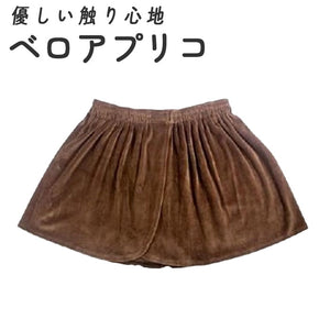 ルームウェア レディース スカート 通販 CKL ベロア プリコ ベロアプリコ バスローブ エステ ミニスカ ラップタオル 大人 下半身 ミニスカート サロン 店舗 エステサロン リラックス