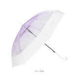傘 レディース 透明 通販 60cm ビニール傘おしゃれ 雨傘 長傘 ワンタッチ傘 ジャンプ傘 かさ カサ 耐風 グラスファイバー骨 女の子 中学生 高校生 おしゃれ かわいい 8本骨 軽量 可愛い