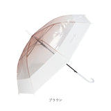 傘 レディース 透明 通販 60cm ビニール傘おしゃれ 雨傘 長傘 ワンタッチ傘 ジャンプ傘 かさ カサ 耐風 グラスファイバー骨 女の子 中学生 高校生 おしゃれ かわいい 8本骨 軽量 可愛い