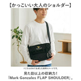 マークゴンザレス ショルダーバッグ VJMG-0017 通販 mark gonzales ショルダーバック 斜めがけバッグ フラップショルダー ブランド メンズ レディース 黒 ブラック かっこいい 大きめ