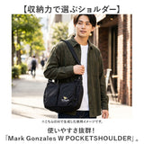 マークゴンザレス ショルダーバッグ VJMG-0023 通販 mark gonzales ショルダーバック 斜めがけバッグ ポケットショルダー ブランド メンズ レディース 黒 ブラック かっこいい 大きめ