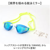 スワンズ swans ゴーグル SR-72MreAB 通販 日本製 スイムゴーグル スイミングゴーグル 水中メガネ 水中眼鏡 ミラーレンズゴーグル クッションあり UVカット 競泳用 レーシングゴーグル