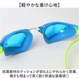 スワンズ swans ゴーグル SR-72MreAB 通販 日本製 スイムゴーグル スイミングゴーグル 水中メガネ 水中眼鏡 ミラーレンズゴーグル クッションあり UVカット 競泳用 レーシングゴーグル