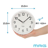 防水時計 MAG W795 通販 ノア精密 お風呂時計 バスクロック お風呂 時計 防水 マグネット キッチン 冷蔵庫 アナログ時計 掛け時計 掛時計 置き時計 置時計 置き掛け兼用 おきかけ両用