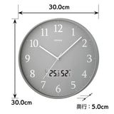 電波時計 壁掛け 30cm 通販 MAG W-816 時計 温度 湿度 掛け時計 掛時計 アナログ時計 壁掛け時計 柱時計 おしゃれ シンプル アナログ 寝室 ベッドルーム リビング 居間 子ども部屋