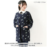 エプロン おしゃれ 通販 かっぽう着 前掛け 保育士 割烹着 長袖 カフェエプロン 介護士 レディース 綿100% コットン ワッシャー加工 かわいい 母の日 敬老の日 ギフト