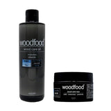 木製品 手入れ セット 通販 日本製 木材 ワックス 木に塗る オイル 無香料 woodfood ウッドフード ウッドケアワックス ウッドケアオイル ニュートラルケアセット 国産 竹製品 家具用 食器