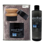 木製品 手入れ セット 通販 日本製 木材 ワックス 木に塗る オイル 無香料 竹繊維のクロス woodfood ウッドフード ウッドケアワックス ウッドケアオイル 国産 木製品用 竹製品 家具用