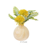 光触媒 造花 通販 フェイクグリーン イミテーション 消臭 抗菌 花 フラワー 木目柄 陶器 ラウンドポット 一輪挿し 花瓶 インテリアグリーン 植物 飾る 飾り インテリアプランツ おしゃれ