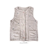 ベスト レディース ルームウェア 通販 刺繍ベスト 部屋着 ジレ トップス ルームウエア 秋 冬 ノースリーブ 上着 カジュアル 大人用 重ね着 おしゃれ 羽織り 前開き ゆったり ふわふわ