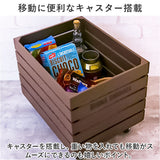 収納ボックス キャスター付き 通販 ボナブルコンテナカート コンテナボックス アビテ ウッドコンテナ ウッドボックス 木製 カントリー 収納ケース コンテナカート おもちゃ箱 玩具箱 物置