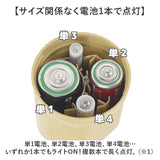 懐中電灯 電池式 通販 ハンディライト 単1 単2 単3 単4 置き型 ハンディ 強 弱 点滅 2WAY 電池1本 おしゃれ オシャレ シンプル アウトドア キャンプ 夜釣り 防災用 防災グッズ 停電