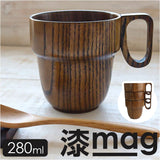 木製 マグカップ 通販 スタッキングマグカップ コップ マグ カップ スタッキング 漆 塗り 漆器 漆塗り 器 うるし塗り 天然木 おしゃれ 渋い アウトドア キャンプ 和風 和食器