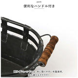 収納 かご バスケット アイアン 通販 オーバルカン S Jardin ジャルダン アビテ 庭 ガレージ 玄関 お庭 薪ストーブ アクセサリー 暖炉 玩具箱 おもちゃ箱 玩具入れ カゴ 小物入れ