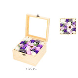 フラワーアレンジメント ボックス 通販 ウッドジュエリーボックス フレグランス フラワーギフト 造花 ギフト 花の形 花びら プチギフト 贈り物 おしゃれ かわいい 誕生日 母の日 お祝い