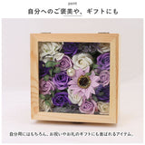 フラワーアレンジメント ボックス 通販 ウッドジュエリーボックス フレグランス フラワーギフト 造花 ギフト 花の形 花びら プチギフト 贈り物 おしゃれ かわいい 誕生日 母の日 お祝い