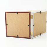 フォトフレーム L判 3枚 通販 万丈 ウッディトリオ フォト フレーム フォトスタンド 写真立て 写真 スタンド 3面 横型 コの字型 立て掛け 額縁 おしゃれ オシャレ シンプル 木目調 アート