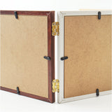 フォトフレーム L判 3枚 通販 万丈 ウッディトリオ フォト フレーム フォトスタンド 写真立て 写真 スタンド 3面 横型 コの字型 立て掛け 額縁 おしゃれ オシャレ シンプル 木目調 アート