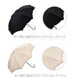 日傘 レディース W.P.C ワールドパーティ  通販 UVカット 紫外線対策 はっ水防水加工 撥水 遮光 遮熱 遮光率99% 晴雨兼用 長傘 軽量 軽い おしゃれ かわいい 黒 ブラック 白 オフ ピンク