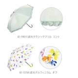 日傘 レディース W.P.C ワールドパーティ  通販 UVカット 紫外線対策 はっ水防水加工 撥水 遮光 遮熱 遮光率99% 晴雨兼用 長傘 軽量 軽い おしゃれ かわいい 黒 ブラック 白 オフ ピンク