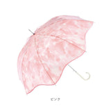 雨傘 レディース 長傘 wpc 通販 PT-081-001 ビニール傘 ジャンプ傘 ワンタッチ傘 傘 カサ アンブレラ グラスファイバー 大きい 大きめ 61cm フラワーベース 花柄 花 ワールドパーティ