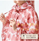 レインポンチョ レディース おしゃれ 通販 自転車 通勤 通学 レインコート ポンチョ ブランド ママ 花柄 フリーサイズ 合羽 カッパ はっ水 撥水 入学祝い 高校生 中学生 かわいい 雨具