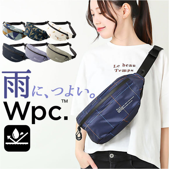 WPC. ワールドパーティ ボディバッグ 通販 ボディバック レインボディバッグ レインボディバック ボディーバッグ ボディーバック ウエストポーチ 防水 撥水 背面ポケット